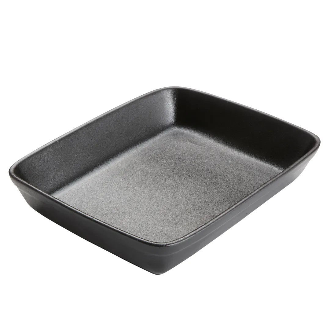 American Metalcraft PBB12 Rectangular Baking Dish, 12.25" L x 9.75" W x 2.5" H, 92 oz (2.7 L) Black Matte