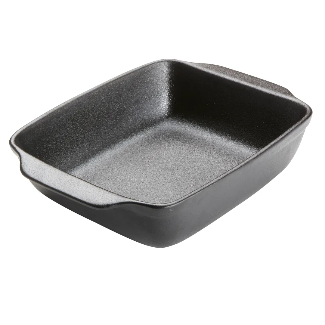 American Metalcraft PBB135 Rectangular Porcelain Baking Dish, 104 oz (3.1 L), Black, 10.5"L x 9.25"W x 3"H