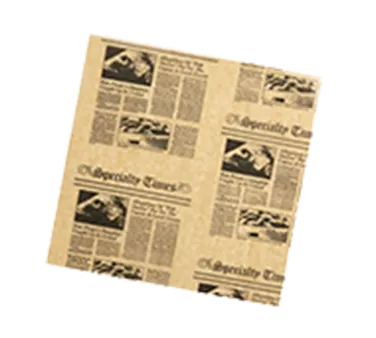 American Metalcraft PPCN1212 - 12" x 12" Square Fry Basket Liner, Newsprint Color, Paper Material - 1000/Pack