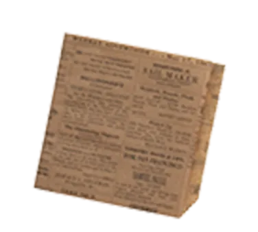 American Metalcraft PPRC76 Fry Paper Basket Liner, 7" x 6" Grease-Resistant Newsprint, FDA Approved - 250/Pack