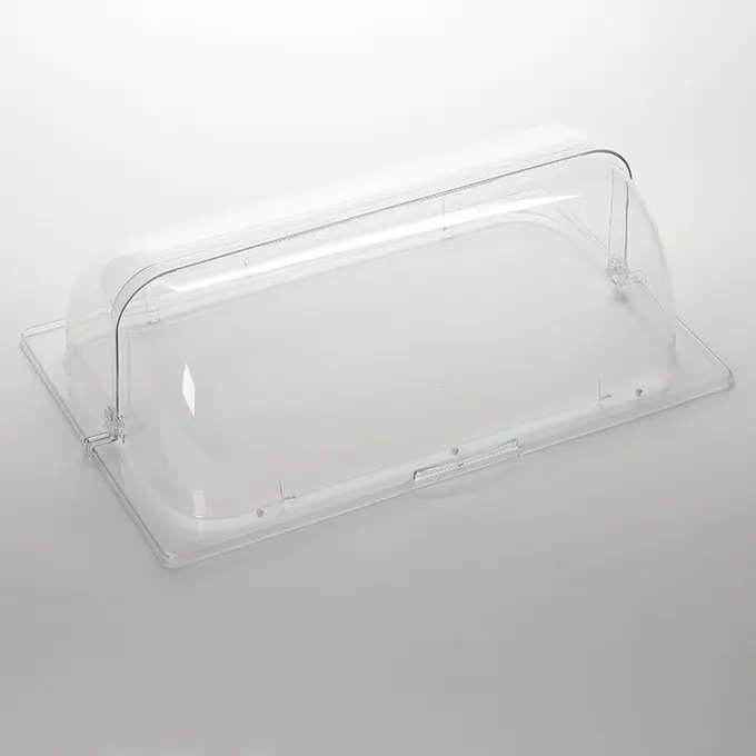 American Metalcraft RCR21 Roll-Top Dome Display Cover, 21" L x 13-1/8" W x 7-1/4" H, Polycarbonate