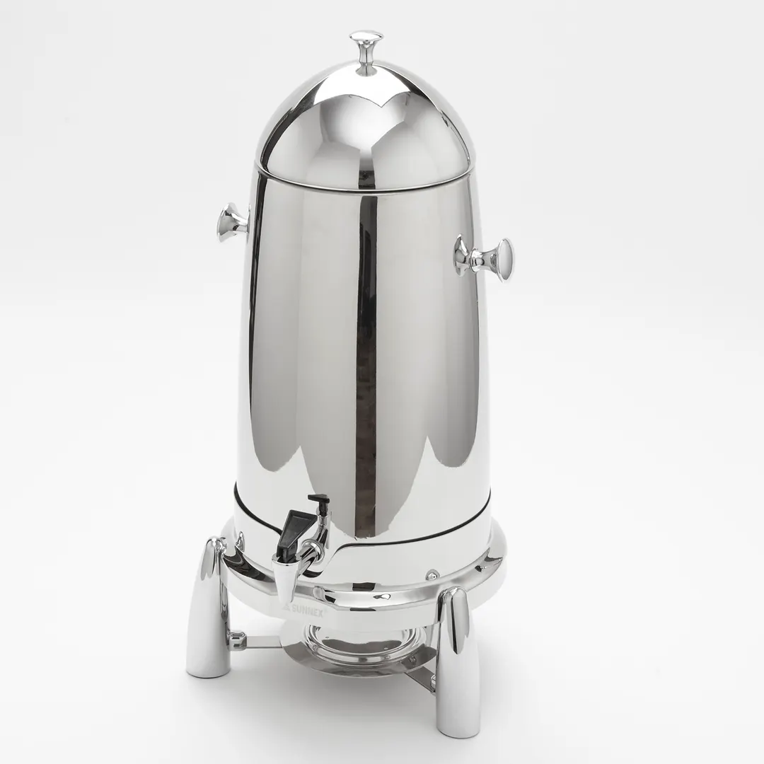 American Metalcraft REVLOSCU12 Coffee Urn, 12-Quart, 11"L x 13-3/8"W x 21-1/4"H, Steel, Canned Heat