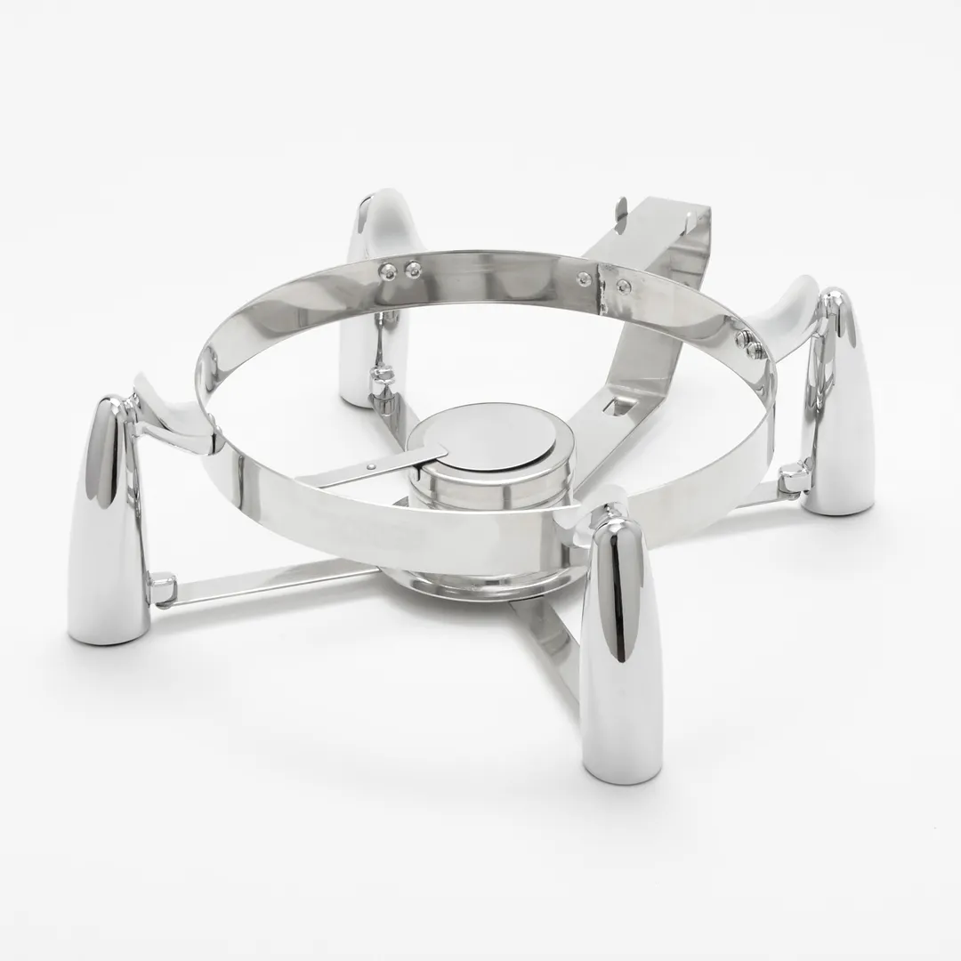 American Metalcraft REVLRD20BASE Chafer Stand, 14-1/2" L x 17" W x 5-3/4" H, Round Steel Fuel Holder