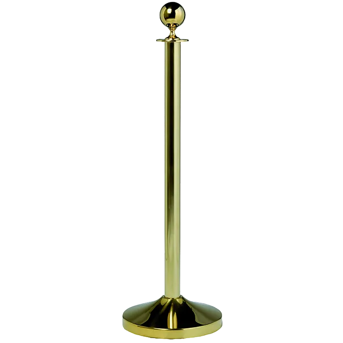 American Metalcraft RSCLGOA1 Gold Plated Stainless Steel Post – Ball Top, Flared Base, No Rope/Chain