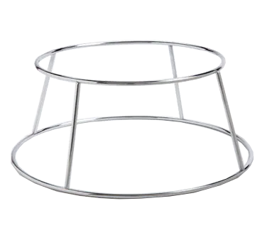 American Metalcraft SDRCK4 Stainless Steel Display Rack, 7½" Top x 9⅝" Bottom, 4" H, Silver, Single Riser