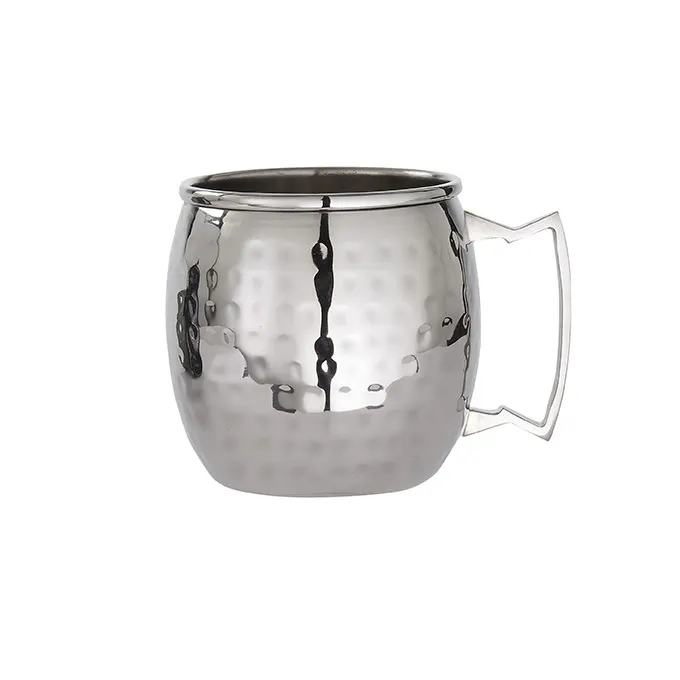 American Metalcraft SM16H Moscow Mule Mug, 16-Ounce Hammered Stainless Steel, 16 oz Capacity