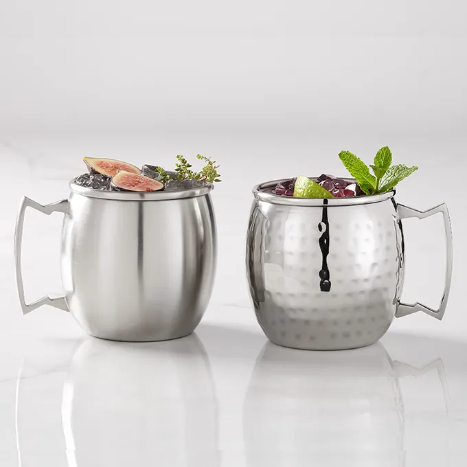 American Metalcraft SM16P Moscow Mule Mug – 16 Oz Stainless Steel Metal Mug, Cocktail Drinkware