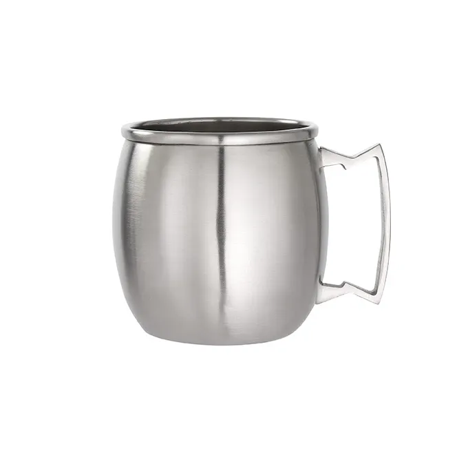 American Metalcraft SM16P Moscow Mule Mug – 16 Oz Stainless Steel Metal Mug, Cocktail Drinkware
