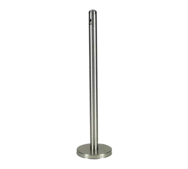 American Metalcraft SPRV1 - Brushed Stainless Steel Smoking Station, 9" Round Silver Ash Tray - Set