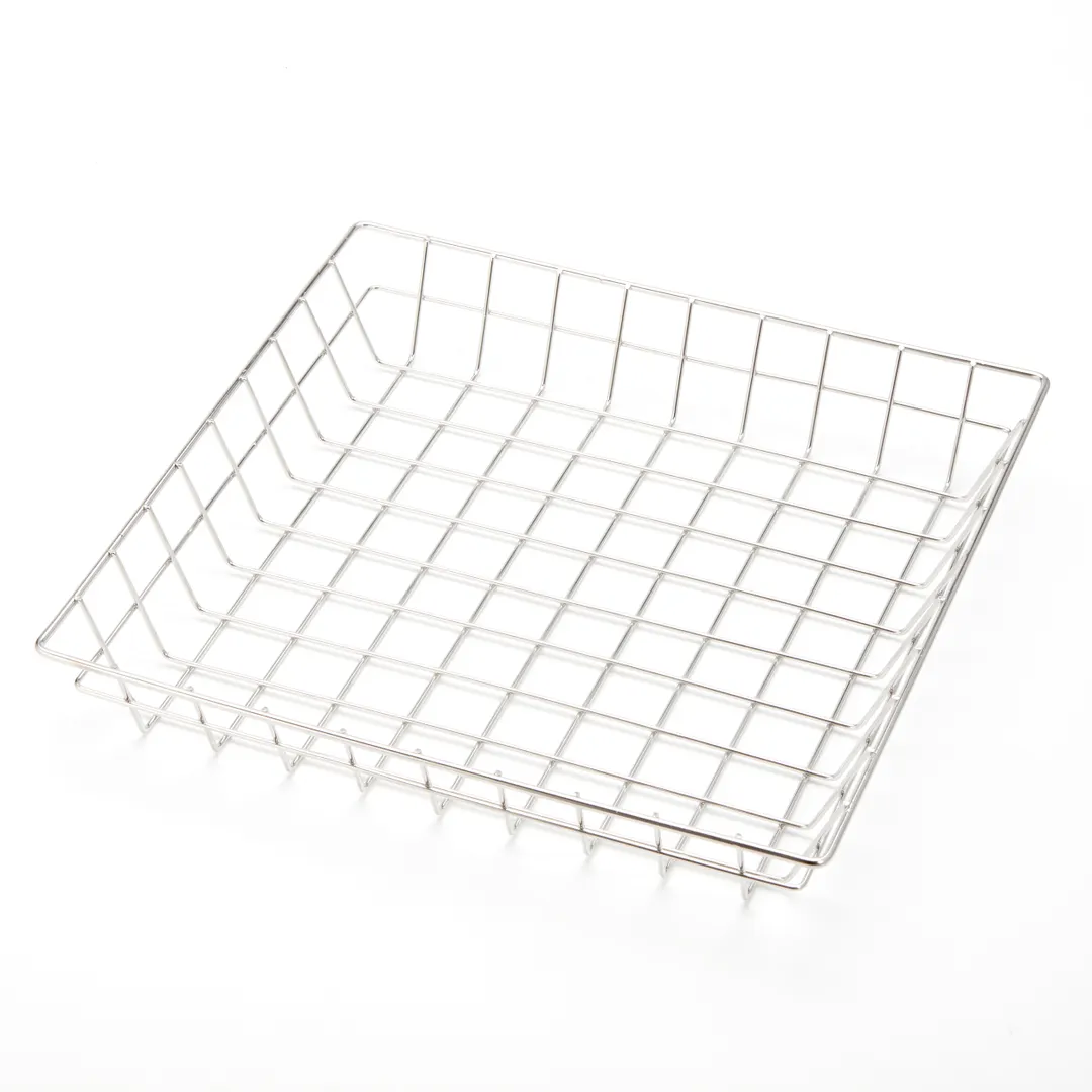American Metalcraft SQGS12 Wire Grid Basket, 12" L x 12" W x 2" H Square Stainless Steel Display