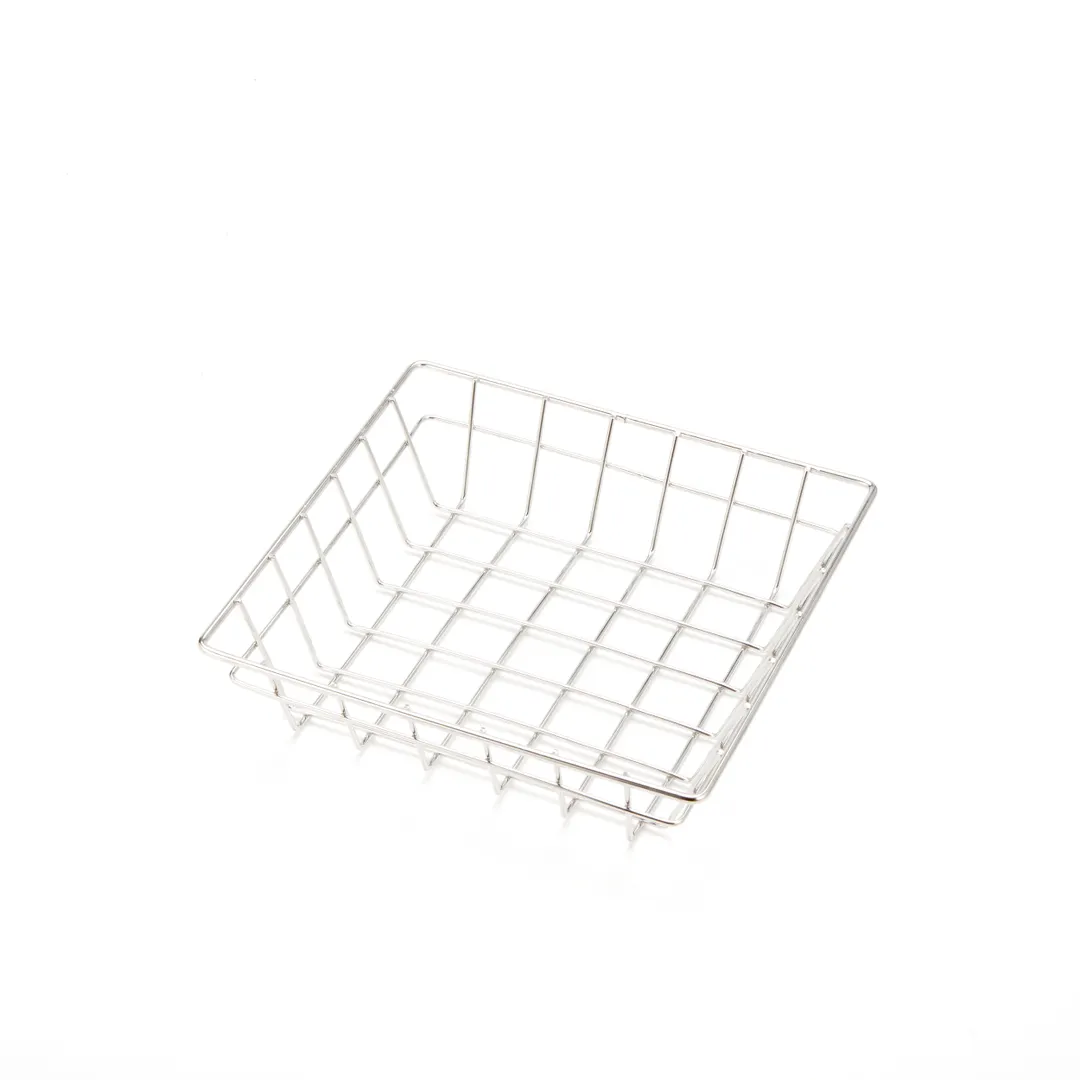 American Metalcraft SQGS8 Wire Grid Food Display Basket, Square 8" L x 8" W x 2" H, Stainless Steel