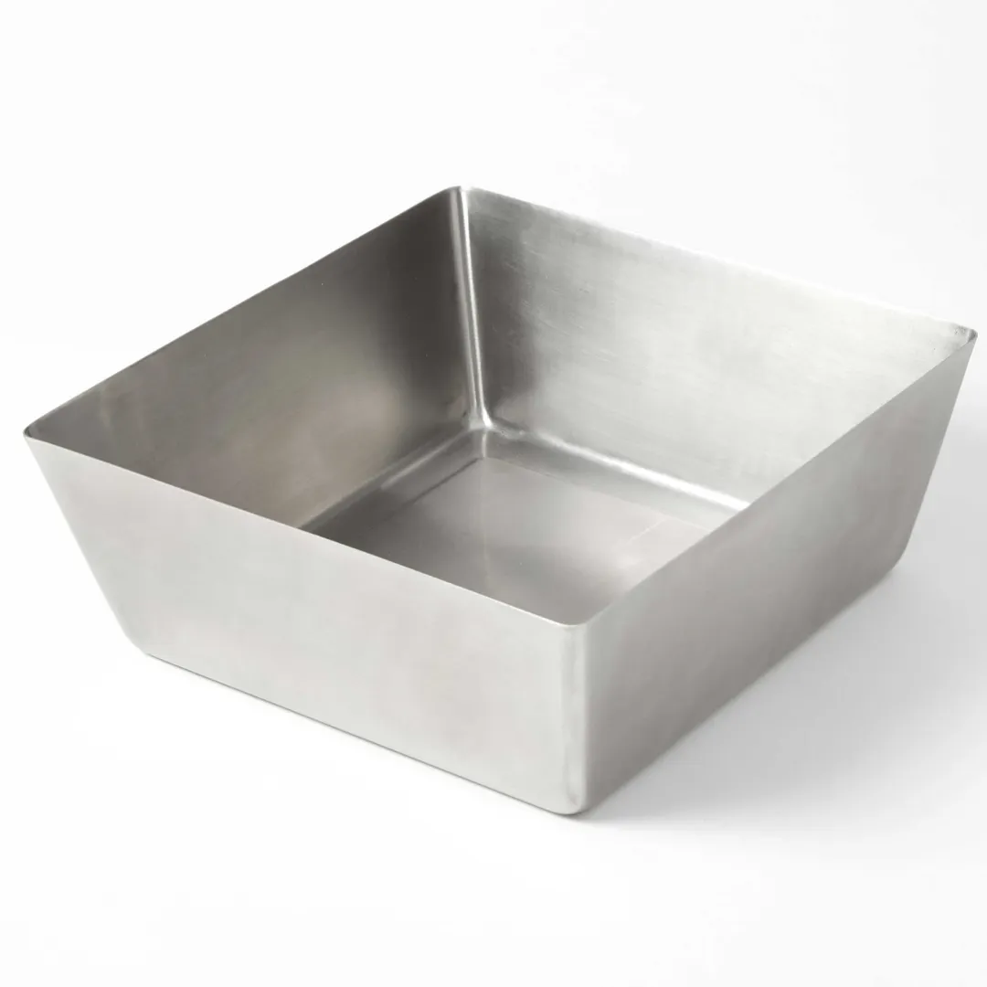 American Metalcraft SSQ117 Square Stainless Steel Bowl, 7 Quart (254 oz) Capacity, 12" x 12" x 4.5", Dinnerware