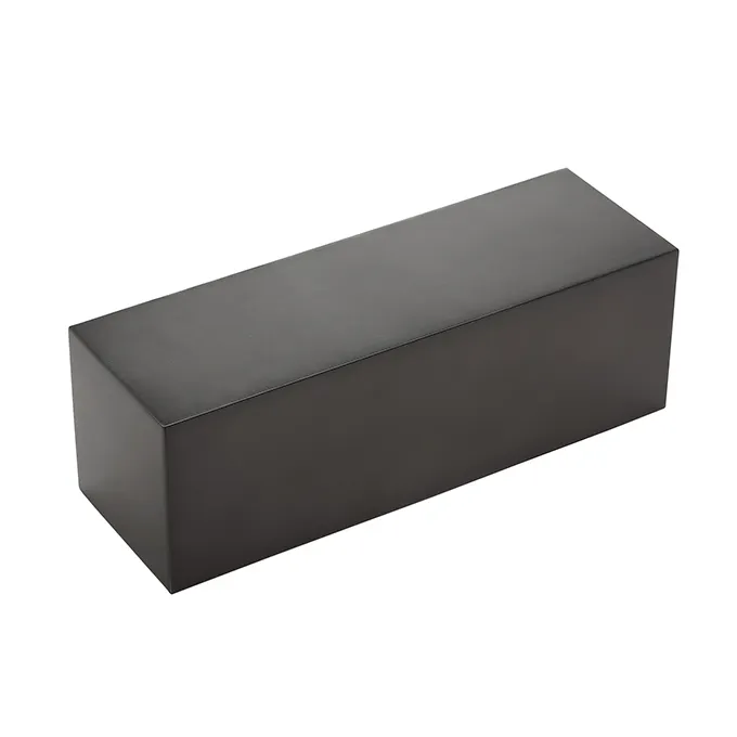 American Metalcraft SSRB12 Black Stainless Steel Riser, 12" L x 4" W x 4" H, Rectangular, 1‑2 Steps, H 12‑16"