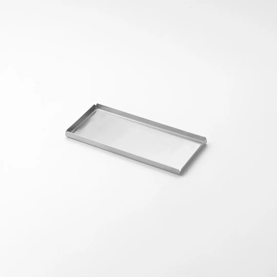 American Metalcraft ST12 Rectangular Stainless Steel Serving Tray, 12" L x 8¼" W x ½" H, Satin