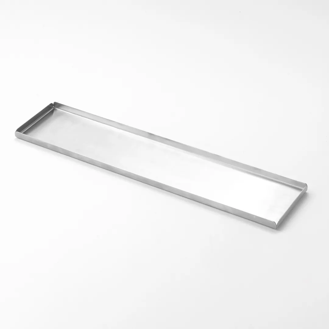 American Metalcraft ST20 Rectangular Stainless Steel Serving & Display Tray, 20-1/8" L x 4.5" W x 1/2" H, Satin