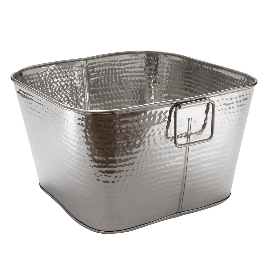 American Metalcraft STH16 Tub, 32-1/2 Qt 16.5"L x 16.5"W x 9.5"H, Stainless Steel, Dishwasher Safe