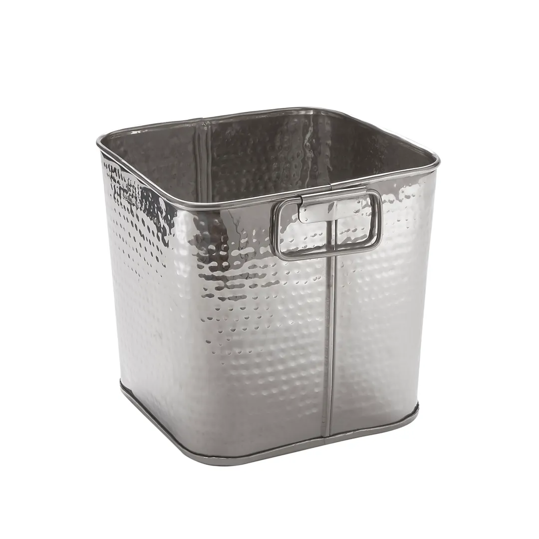 American Metalcraft STH8 6-1/4 Qt Stainless Steel Ice Tub, 8" L x 8" W x 7-1/4" H, Hammered Finish