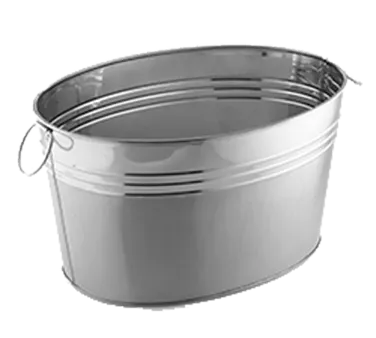 American Metalcraft STUB20 25-Qt Stainless Steel Tub, 20x15x11" H, Satin/Mirror Finish, Safe