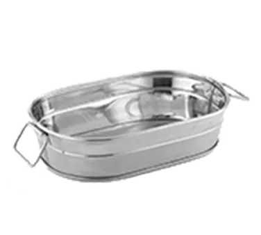 American Metalcraft STUB69 35‑oz Tub, 8‑5/8" L x 5‑1/2" W x 2‑1/2" H, Stainless Steel Satin/Mirror