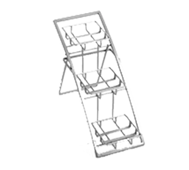 American Metalcraft TASSM Arch Stand, 3-Tier Riser, 17.5" L x 6" W x 11.25" H, Chrome Metal, 9-12" H, Hand Wash