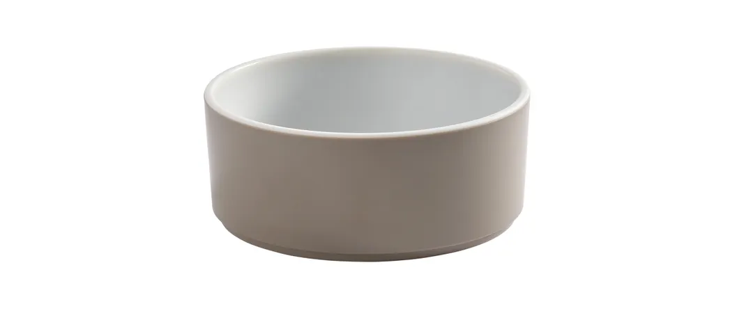 American Metalcraft UBR32MO 32-oz (1-Quart) Round Melamine Bowl, 6¼" Dia x 2½" H, BPA-Free Mocha Beige