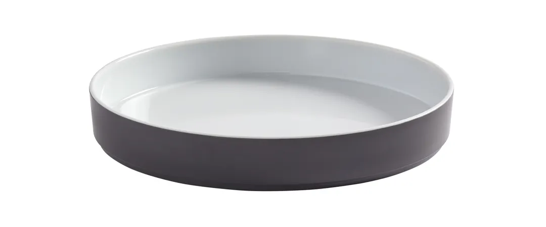 American Metalcraft UBR48GE - 48 oz (1 Quart) Melamine Bowl, 10" x 1½" Gray, BPA‑Free Plastic Dinnerware