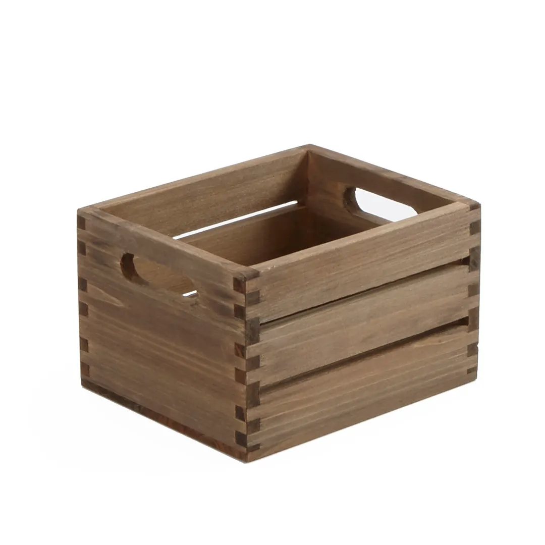 American Metalcraft WCV7 Countertop Condiment Caddy, 7½" L x 6¼" W x 4¾" H, Brown Wood, 1 Section, Hand Wash Only