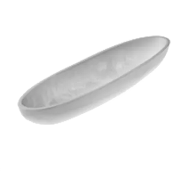 American Metalcraft WSMB17 Translucent Boat Bowl, 1 Quart (47.5 oz) White Swirl, 17.75" L x 4.75" W, Hand Wash Only