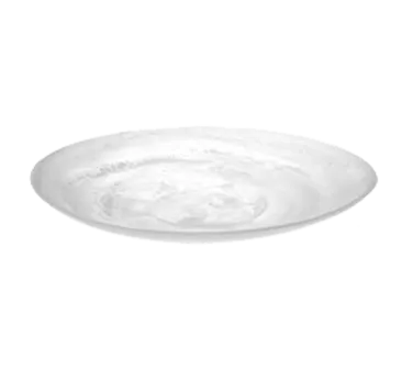 American Metalcraft WSP15 Plastic Platter, 15-7/8" Dia x 2-1/8" H, 74.5 oz, White Swirl Resin, Round, Hand Wash Only