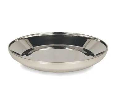 Lakeside 7504 Pellet Base – 9-1/3" Dia x 1-1/2" H Stainless, Safe‑Rim, 90 Min Retain - 12/Case