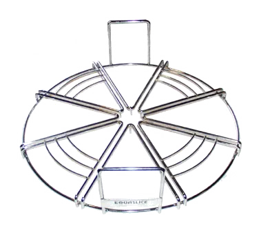 Proluxe EQ188 Equaslice Pizza Cutting Guide, 8‑Slice Stainless Steel, Fits 18" Pies, Precise 8‑Cut Marker