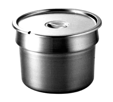 Wells 20908 Bain Marie Pot Inset, 11 Qt, Handles & Slotted Lid, Fits 10-1/2" Opening – Steam Table