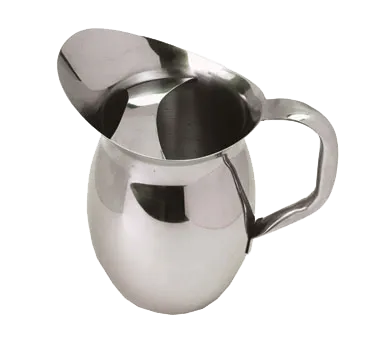 American Metalcraft BPG101 Bell Pitcher 100 Oz 5" Dia x 9-¼" H Stainless Steel Ice Guard