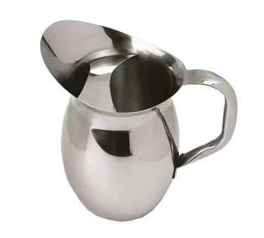 American Metalcraft BPG67 Metal Pitcher – 68 oz, Ice Guard, 5″ Dia x 8‑3⁄4″ H, Steel