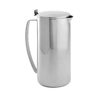 American Metalcraft DWCP48 Pitcher, 52 Oz Double‑Wall, 4‑¼" Dia x 9" H, Steel, Hinged Lid & Handle