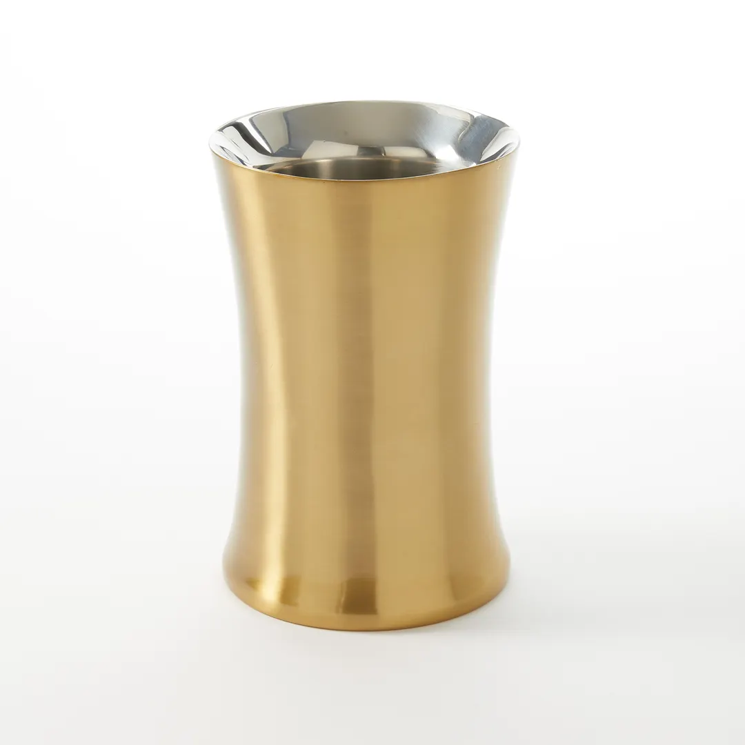 American Metalcraft GDWW5 Wine Bucket Cooler, 5.5" Dia x 8.25" H, Gold, Stainless Steel, 1 Bottle