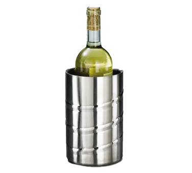 American Metalcraft SWSC Insulated Wine Bucket, Swirl, 4½″ Dia x 7¼″ H, Holds 1 Bottle, Stainless