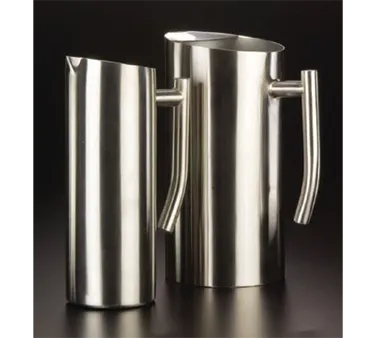 American Metalcraft WPSF67 Water Pitcher, 67 oz (4-3/4" Dia × 9-1/4" H), Steel Satin, Handle