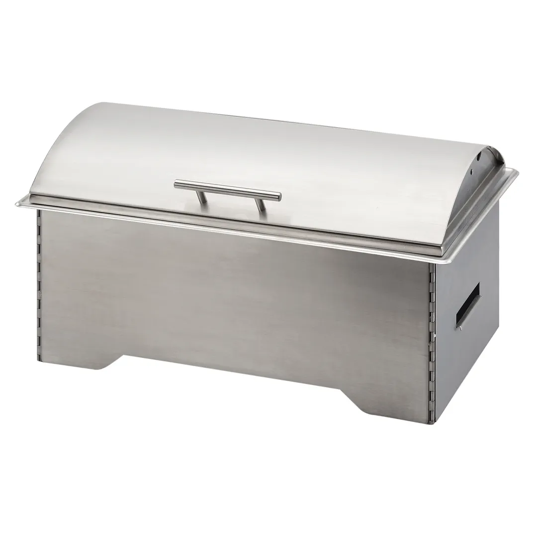 Cal-Mil 3644-55 Chafer Set, 8-Quart, 21"W x 13"D x 11-1/4"H, Steel Lid, Frame, Fuel Cell Rail
