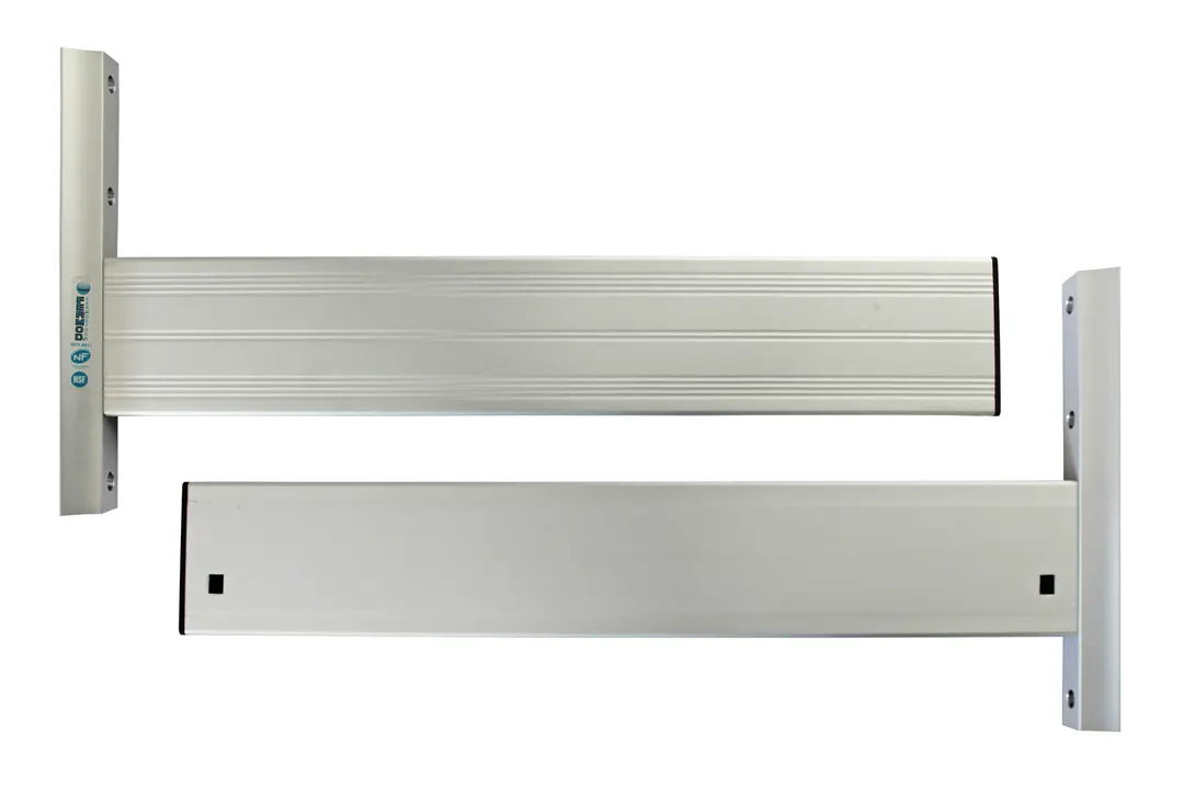Fermod 6429011 14" Stainless Steel Wall Shelving Bracket Pair, Adjustable Feet