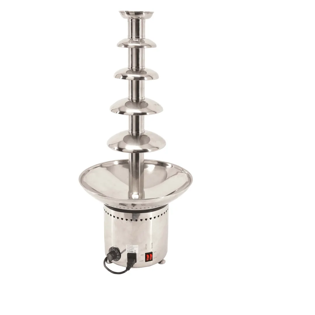 Omcan USA 40381 5‑Tier Chocolate Fountain, 11 lb, 31" Height, Stainless Steel, 215 W, 110‑120 V