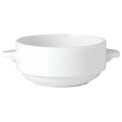 Steelite 11010115 - Stackable 10 oz Soup Cup, 5.625" x 2.0" Ceramic, Oven Safe - 36/Case