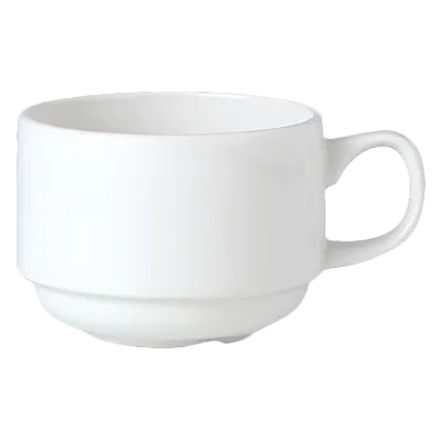 Steelite 11010217 - Stacking Cup 7 oz (4.375"x3.375"x2.5"), Ceramic, Dishwasher/Oven Safe - 36/Case