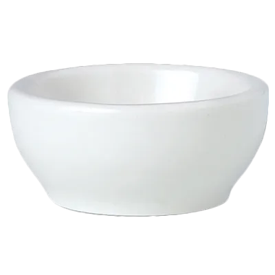 Steelite 11010332 Butter Dish - 1.0 Oz Block, 2.5" x 1.25" Round Ceramic, Safe to 530°F - 36/Case