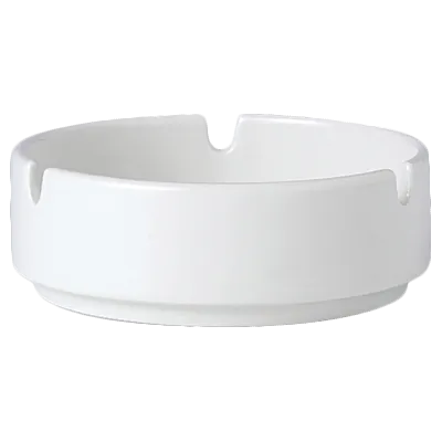 Steelite 11010479 - Stacking Ashtray, 4" x 1.25", Ceramic Vitrified, Oven Safe 530°F/275°C - 1 Dozen