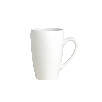 Steelite 11010592 - Quench 10 Oz China Mug, 4.25" x 3.0" x 4.38", Ceramic, Dishwasher Safe - 24/Case