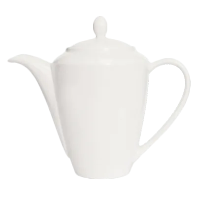 Steelite 11010831 Madison Coffee Pot, 21 Oz (8.13 x 14.0), Ceramic With Lid - 6/Case