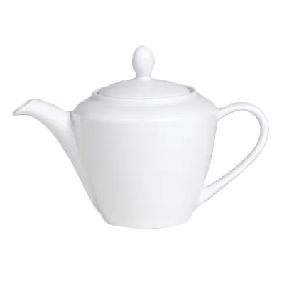 Steelite 11010833 Madison Teapot, 30 oz 9.6x13.3in, Ceramic Lid, Dishwasher/Oven Safe 530°F - 6/Case