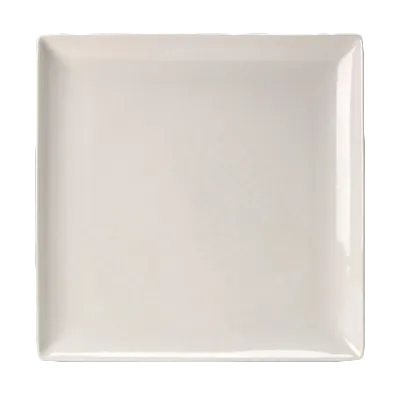Steelite 11070553 - Taste Square Tray, 10.5" x 10.5" x 0.75" China, Oven Safe to 530°F/275°C, 6/Case