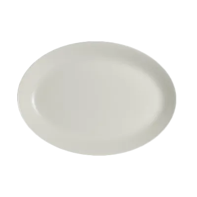 Steelite 11070605 Oval Platter, 14.25" x 10.25" Vitrified China, Oven Safe to 530°F/275°C - 6/Case